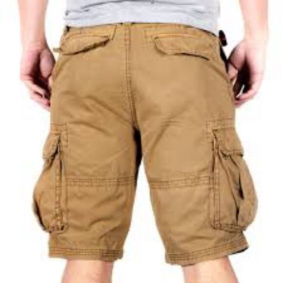 NWT PLUGG 50 Vintage Khaki Cargo UtilityShorts - Picture 1 of 15